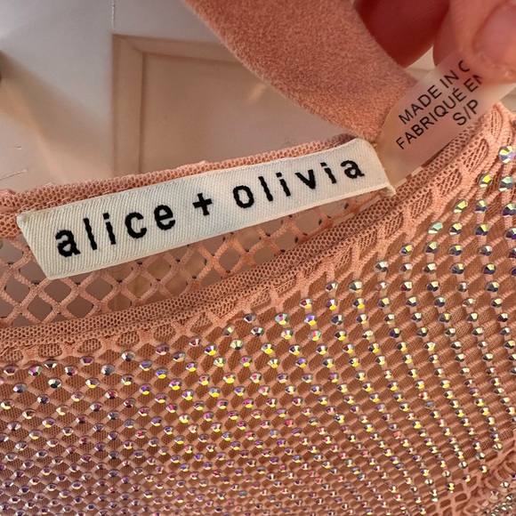 Alice and Olivia long sleeve crochet embellished top - Picture 4 of 5